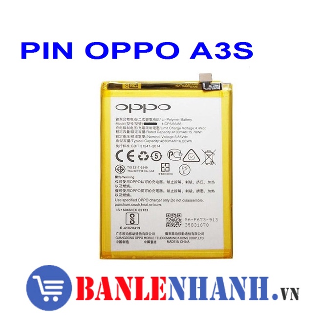 PIN OPPO A3S