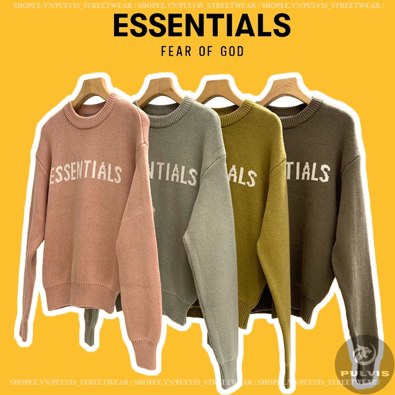 ⚡️[Hight Quality] - Áo len Fear of God Essentials x SSENSE Knit Sweater SS21, Áo len FOG ESSENTIALS