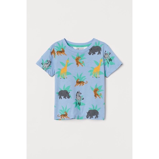 Áo cộc tay Cotton bé trai 18-24m 4-6y 6-8y 8-10y