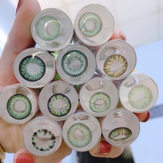 Lens màu xanh lá không độ