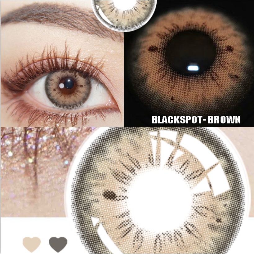 Cặp kính áp tròng EYESHARE nhiều màu sắc tự nhiên thời trang tùy chọn dành cho làm đẹp