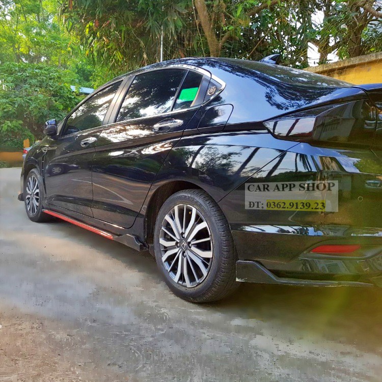 Lip Hông Lip Sườn Honda City Màu Đen Viền Đỏ