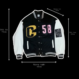 ÁO KHOÁC BA LỚP VARSITY CAVALIERS Freesize