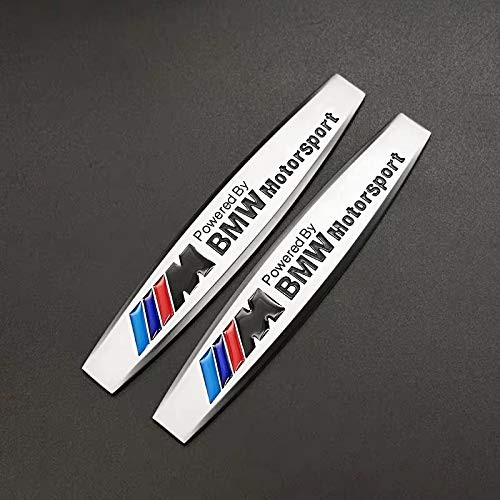 2pcs BMW  Metal Emblem Badge Sticker Motorsport Power M3 M5 X1 X3 X5 X6 1 3 5 6 Series metal 3D stereo labeling