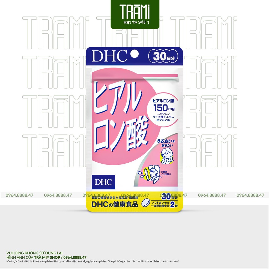 Viên Uống DHC Hyaluronic Acid Giữ Ẩm, Cấp Nước 30 Ngày Nhật Bản.