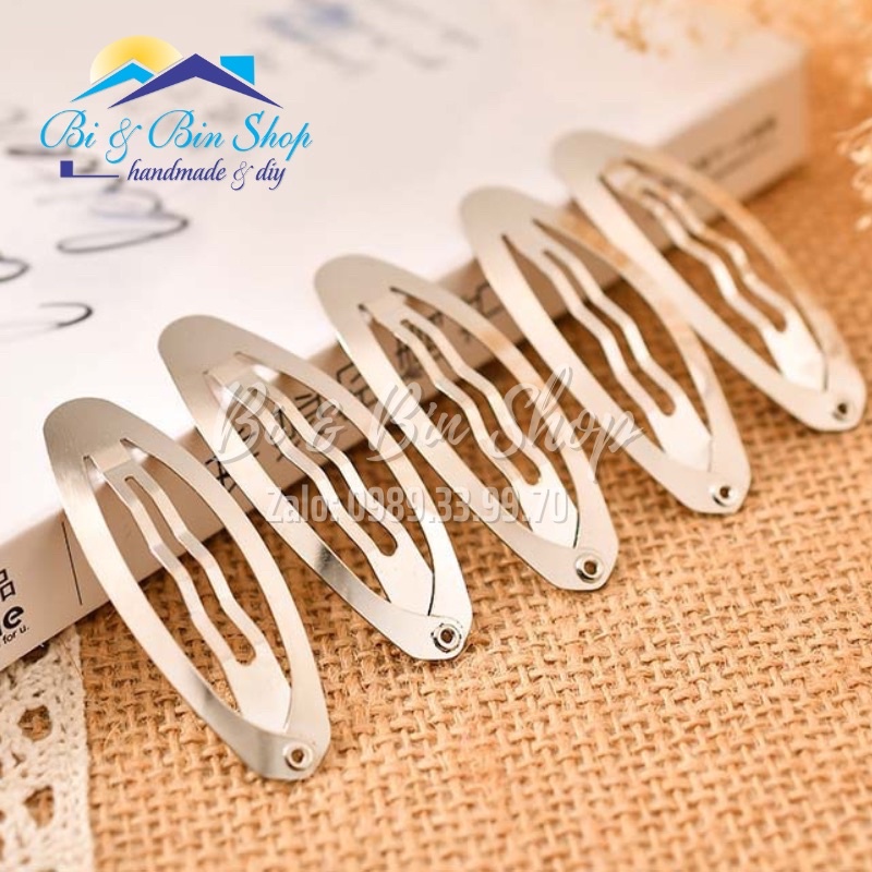 Gói 10-20 Cái Kẹp Bẻ Hình Oval Làm Kẹp Tóc Phụ Kiện Tóc