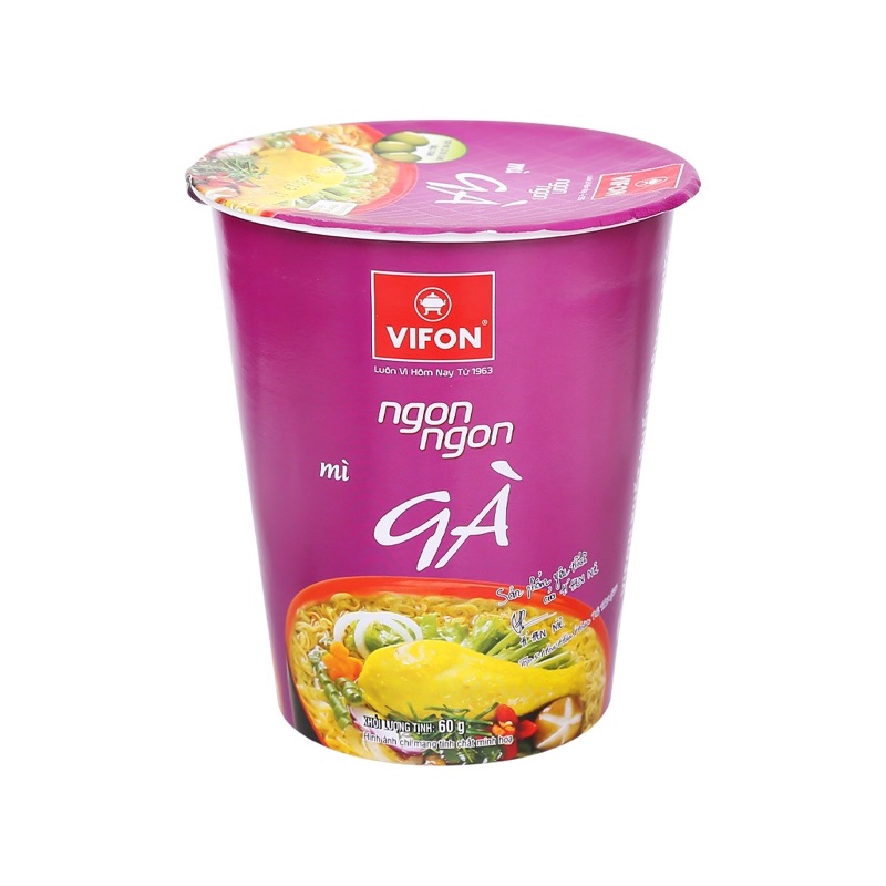 Mì Ly Vifon vị Gà / Tôm Chua Cay / Lẫu Thái Tôm / Lẫu Thái Tomyum - ly  60g | BigBuy360 - bigbuy360.vn