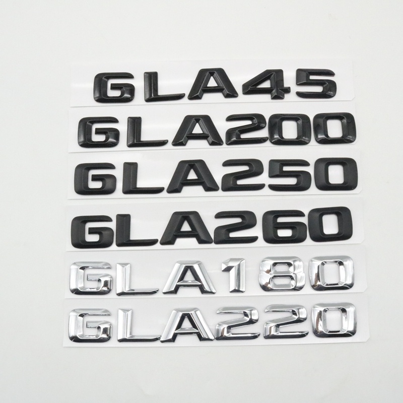 Bóng Đen Số Chữ Cái Biểu Tượng Đuôi Logo Cho Xe Mercedes Benz GLA-CLASS X156 GLA45 GLA180 GLA250 GLA