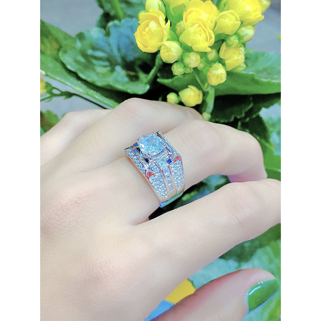Nhẫn nam đính xoàn 1816 cao cấp (giá tốt nhất)