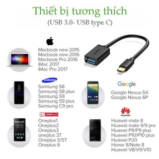 Cáp OTG USB Type C to USB 3.0 Ugreen 30702 Cao Cấp