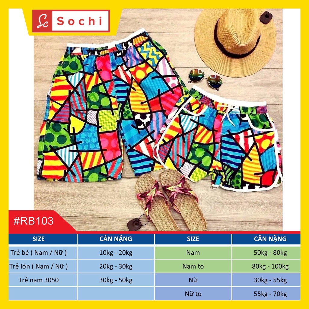 Quần đi biển gia đình, quần đùi đi biển hội nhóm công ty Hot nhất hè 2022 giá sỉ tận xưởng