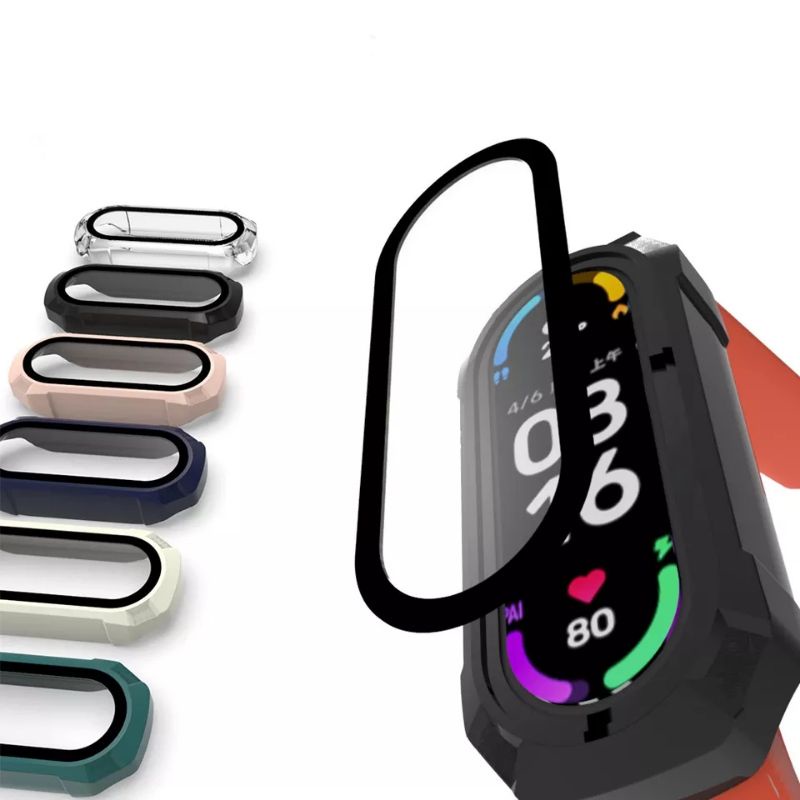 Ốp + Cường Lực 3d Bảo Vệ Màn Hình Cho Xiaomi Mi Band 6