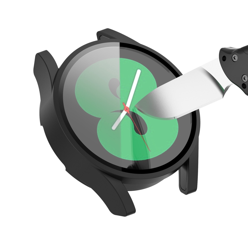 Vỏ Ốp Bảo Vệ Mặt Đồng Hồ Thông Minh Samsung Galaxy Watch 4 40mm / 44mm Có Miếng Dán Cường Lực