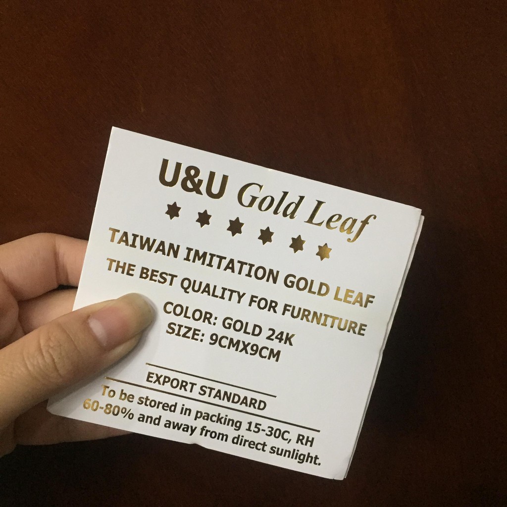Bộ 200 Lá Vàng Miếng 24K Dùng Cho Trang Trí  chuyên Dát Vàng, nguyên liệu slim