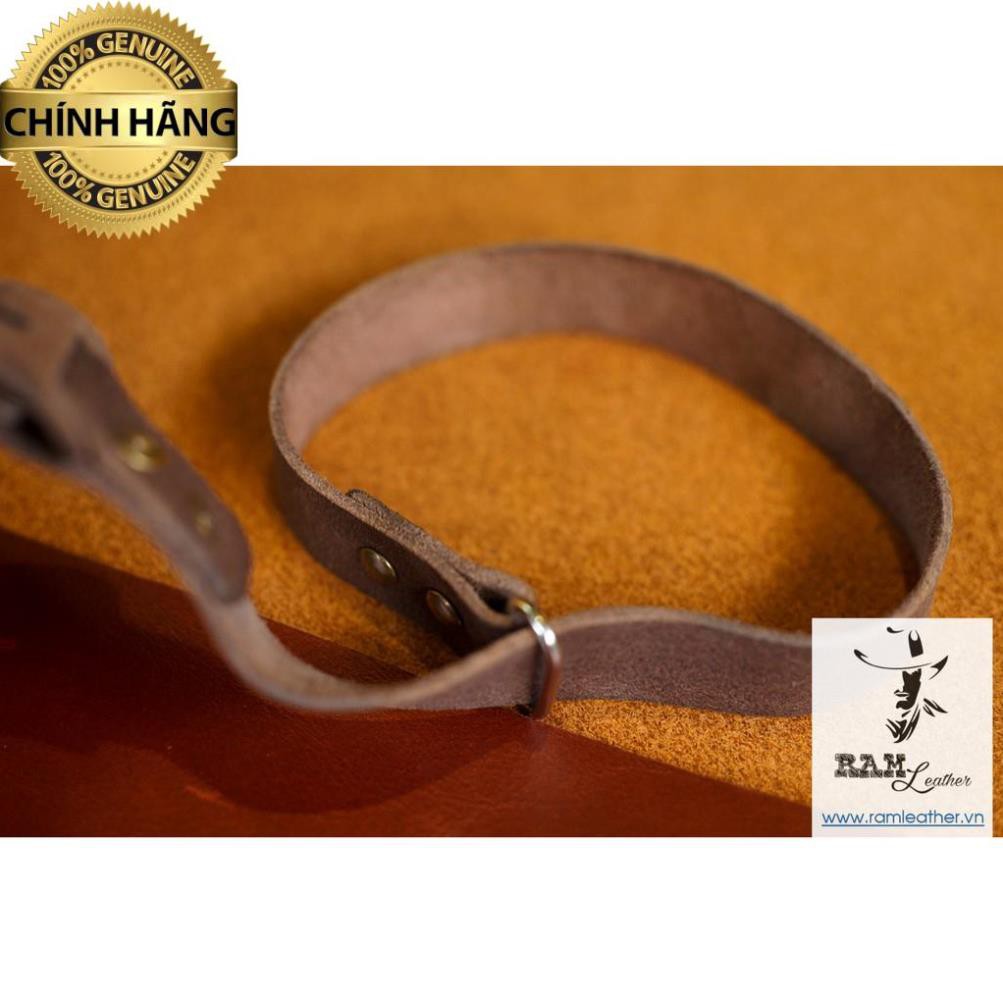 Dây máy ảnh Handstrap da bò lộn (da bò thật) cực chất – RAM Handstrap .