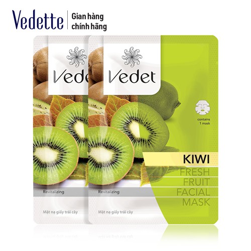 Mặt nạ Thiên nhiên Kiwi Vedette 22g - Fresh Nature Sheet Mask KIWI