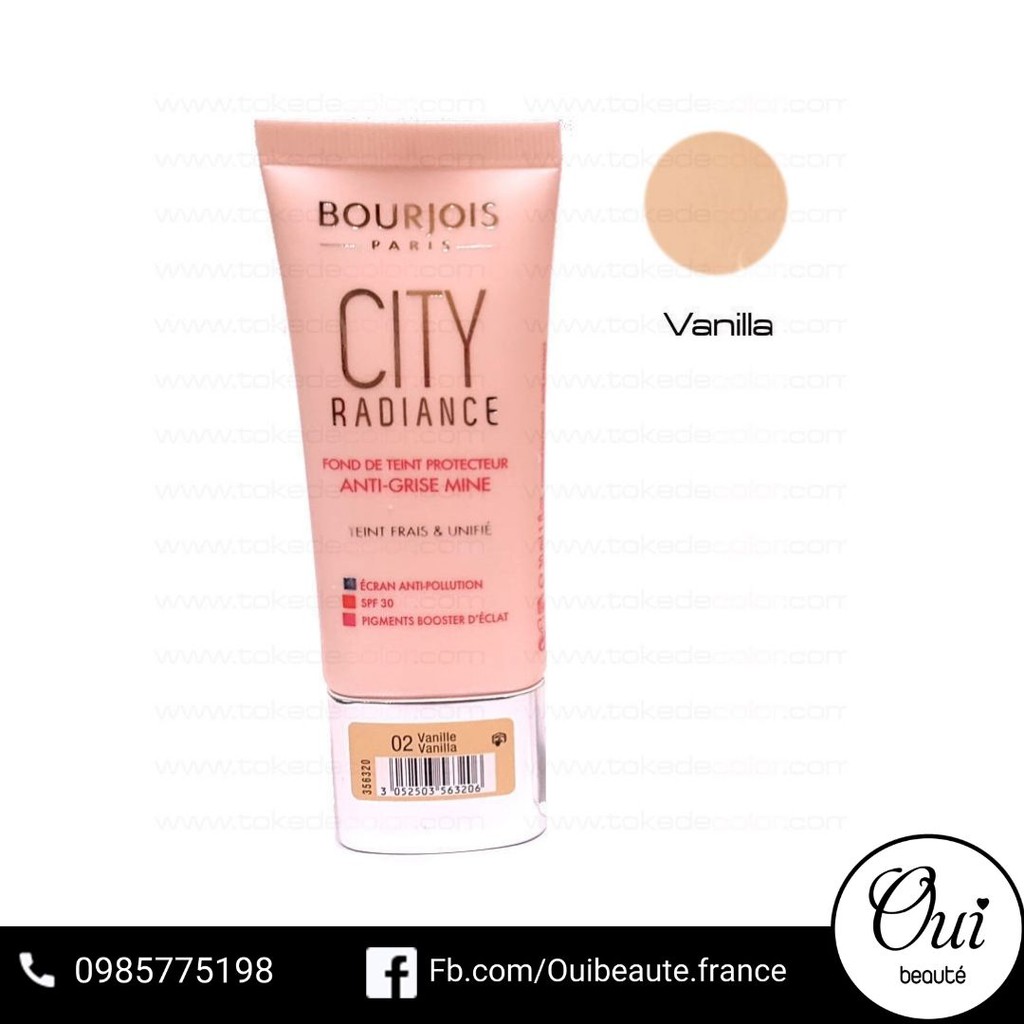 Kem Nền Bourjois City Radiance 30ml Ouibeaute