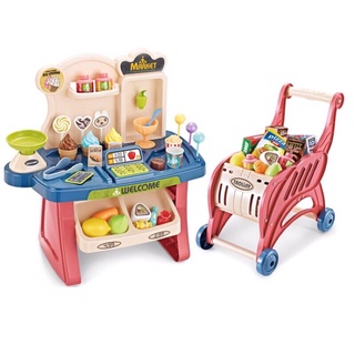 Bộ bếp xe đẩy bán hàng siêu thị , nấu ăn, xe đẩy siêu thị, kệ bếp, xe kem
