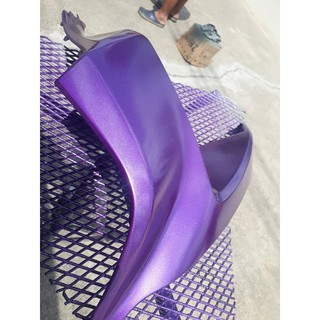 Chai sơn xịt sơn xe máy Samurai 1142 màu tím đậm _SUPER VIOLET, màu siêu bền đẹp