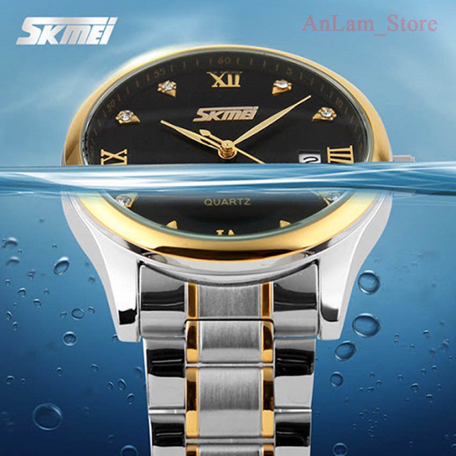 [ Siêu Đẹp ] Đồng hồ nam SKMEI 9101 chống nước siêu bền dây thép không gỉ cao cấp chính hãng