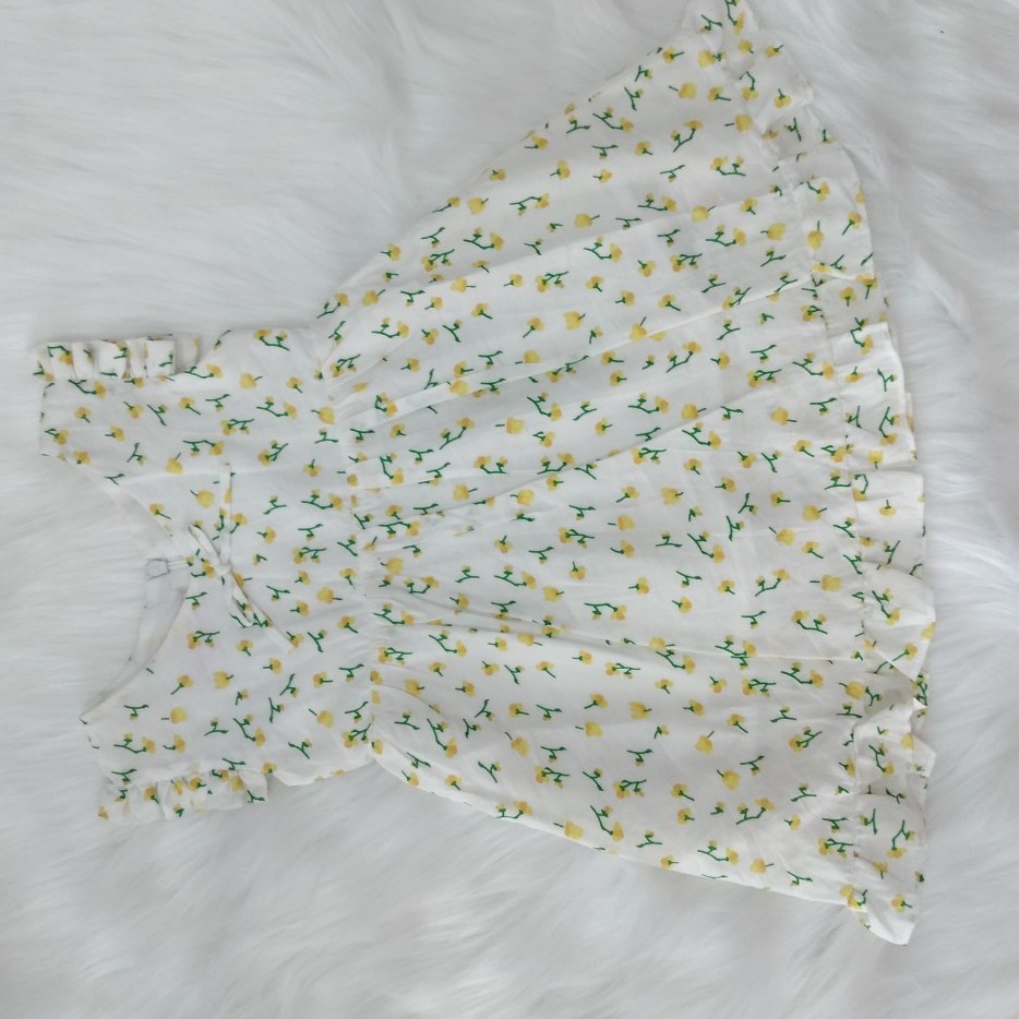 Đầm vải hoa nhí cho bé