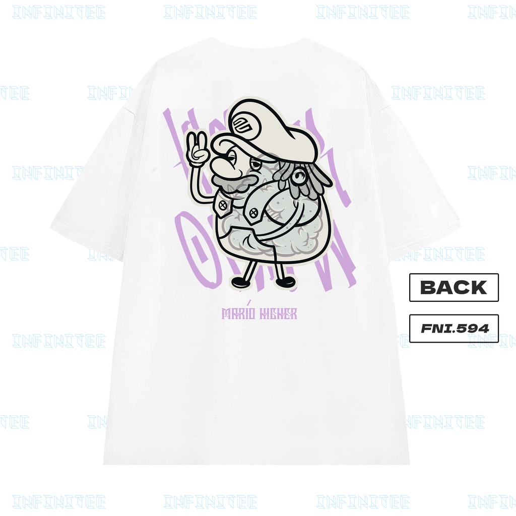 Áo thun INFINITEE Fni0594, Thun 100% Cotton - form rộng Unisex.