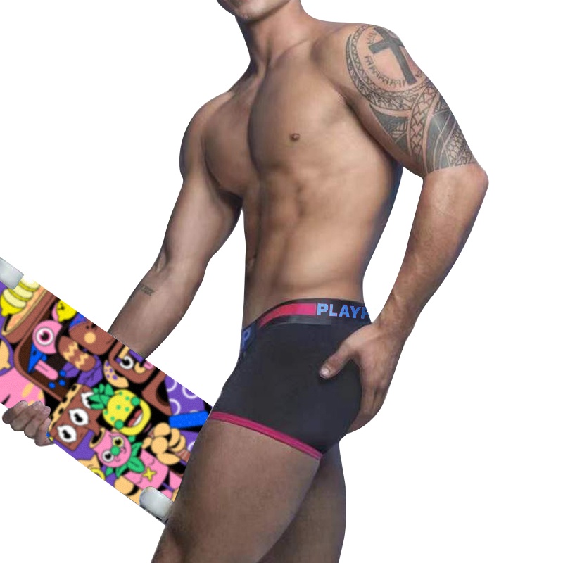 Quần Lót Boxer Bằng Cotton Thoáng Khí Gợi Cảm Cho Nam PP9117