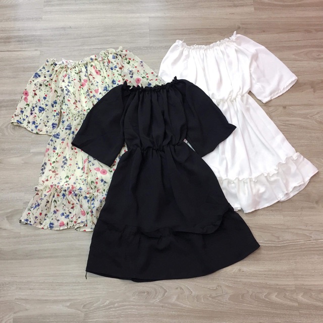 Váy trễ vai trắng - kèm ảnh thật shop chụp | BigBuy360 - bigbuy360.vn