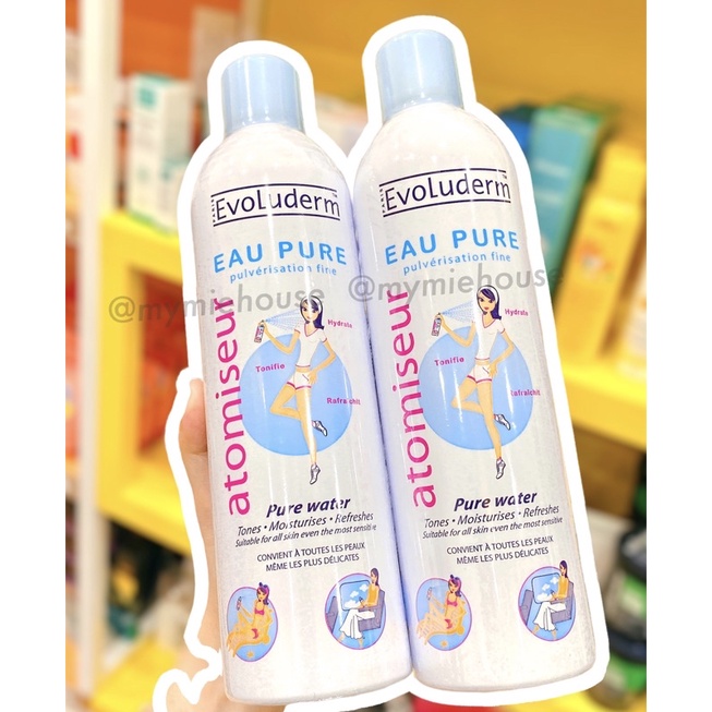 Xịt khoáng Evoluderm Chai 400ml dưỡng ẩm cấp nước