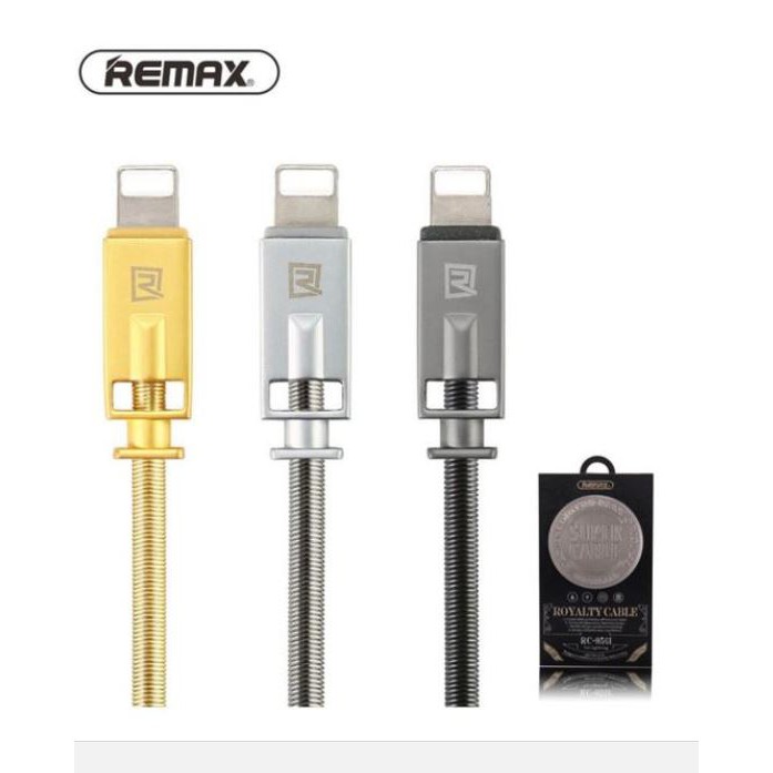 Cáp Lightning REMAX ROYALTY RC-056i - CHÍNH HÃNG - HỖ TRỢ SẠC NHANH - SIÊU BỀN cho iPhone iPad - Giá rẻ