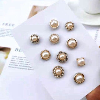 (Siêu rẻ) Set 10 khuy cài áo mini
