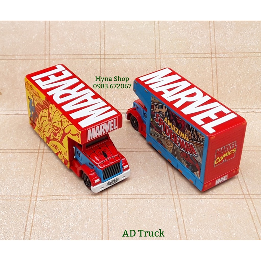 Xe mô hình tĩnh tomica disney - AD Truck - Spider Man