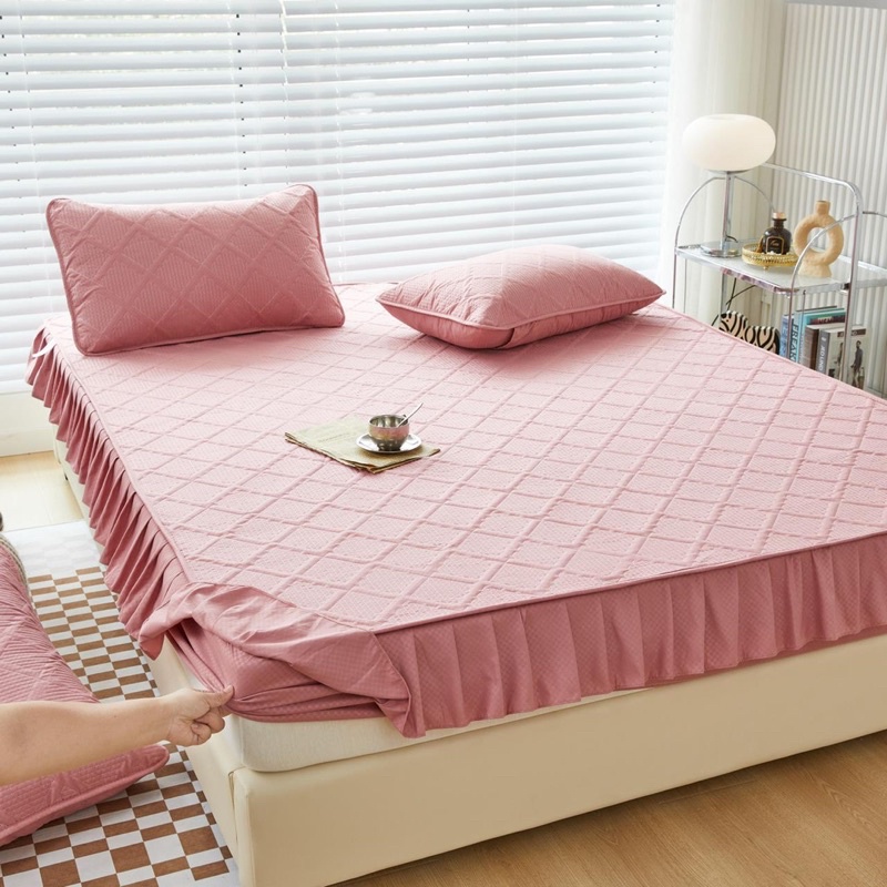 Bộ ga gối coton kháng khuẩn lớp chống thấm SHOP vũ thị thơm