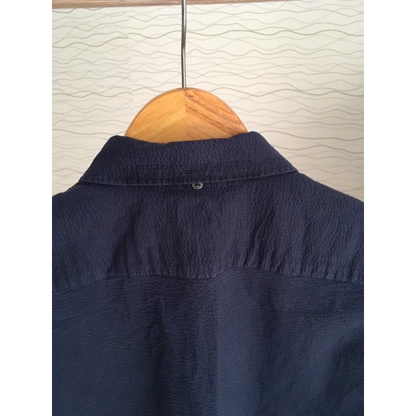 Sơmi nam ngắn tay xanh than size L