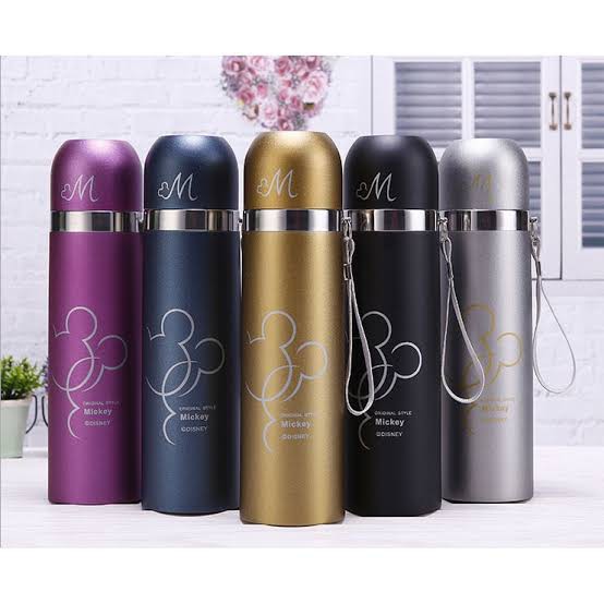 Bình Đựng Nước Nóng Lạnh In Hình Chuột Mickey Đáng Yêu Thermos