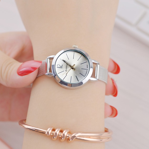 Đồng hồ nữ BARSH 5030 dây thép lụa thời trang Bán lẻ giá sỉ