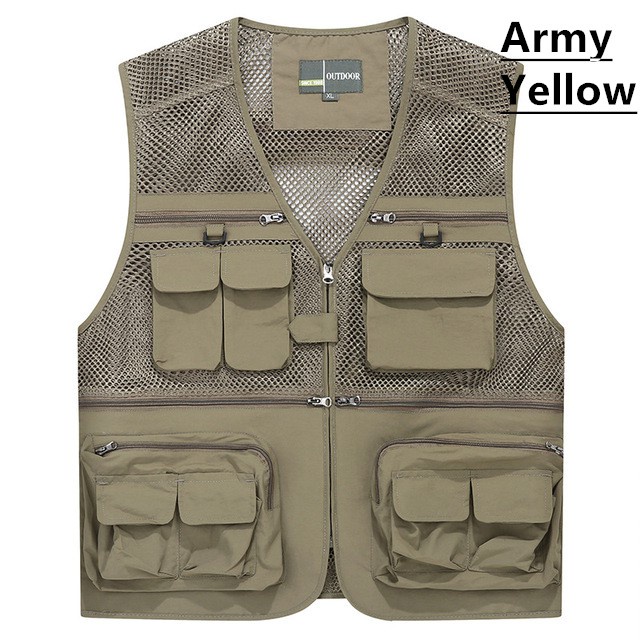 Áo Khoác Da Sát Nách Nhiều Túi Nhanh Khô 16 Ngăn ZOUXIN L-4Xl Thời Trang Mùa Hè Cho Nam