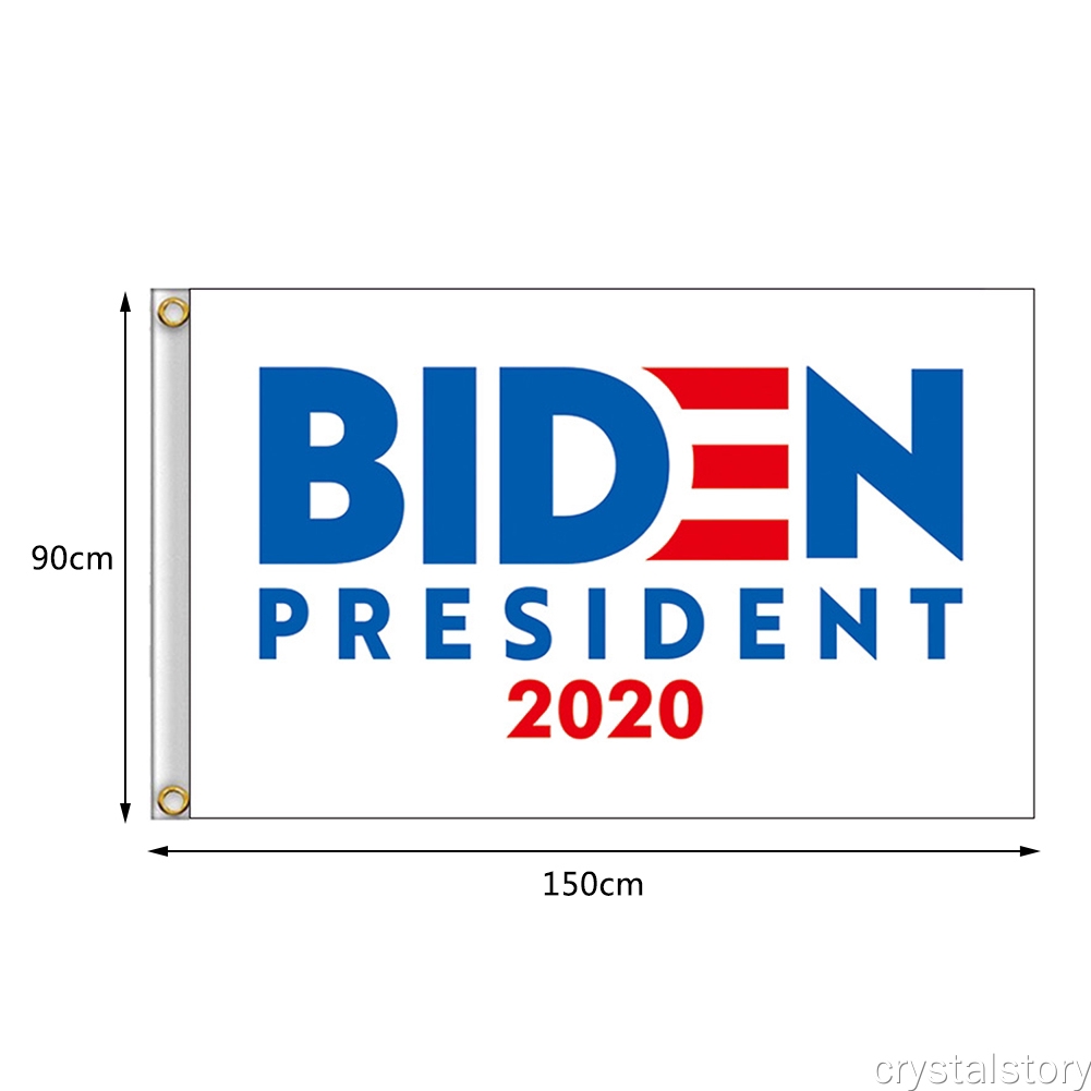 Cờ in chữ Biden President 2020 độc đáo trang trí bầu cử tổng thống Mỹ