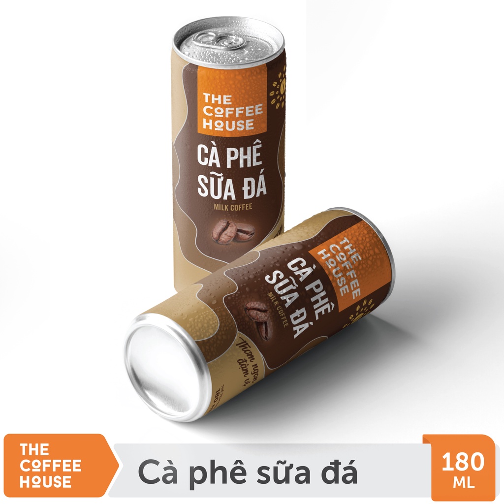 Lốc 6 Lon Cà phê sữa đá The Coffee House uống liền - 6 Lon 180ml