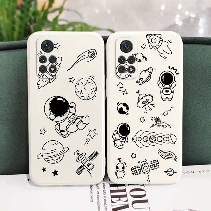 Ốp Điện Thoại Hình Vũ Trụ Âm Nhạc Sáng Tạo Cho Xiaomi Redmi Note 11 11S 11T Pro Plus + 4G 5G