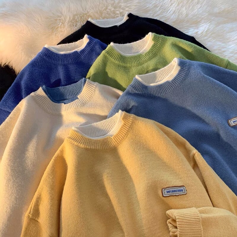 Áo len bazic phong cách uluzang Hàn Quốc 016