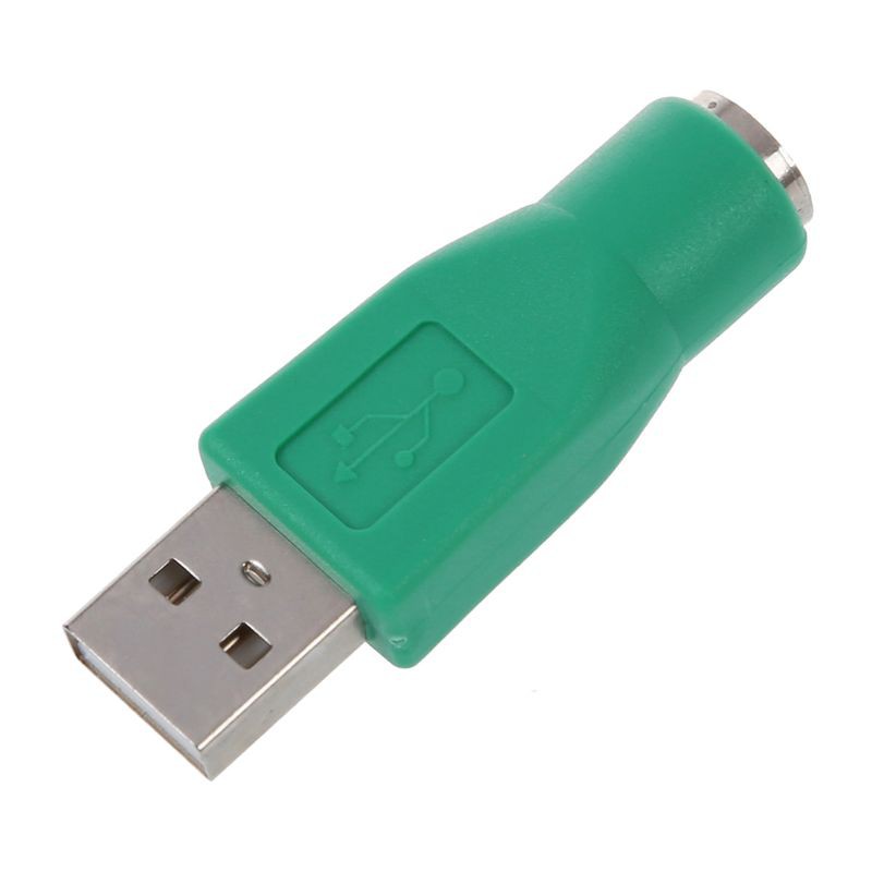 Bộ 2 Đầu Chuyển Đổi Từ Ps/2 Cái Sang Usb Đực Cho Bàn Phím