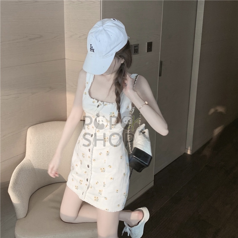 Váy ôm body hoa cúc nhí xinh xắn trẻ trung