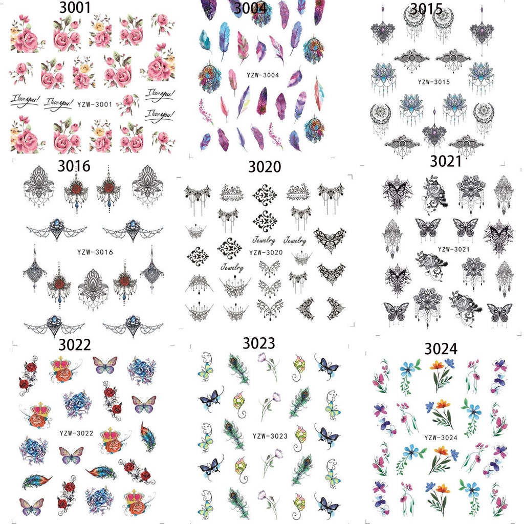 Me Móng Tay Thiết Kế Nghệ Thuật Màu Trắng|Sticker Dán Móng Họa Tiết Hoa Anh Đào 3D