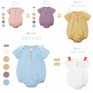 [Chính Hãng] Romper bí ngô cotton bé gái Le Coon