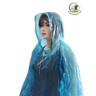 Áo mưa bộ - quần áo bảo hộ phòng dịch màu xanh