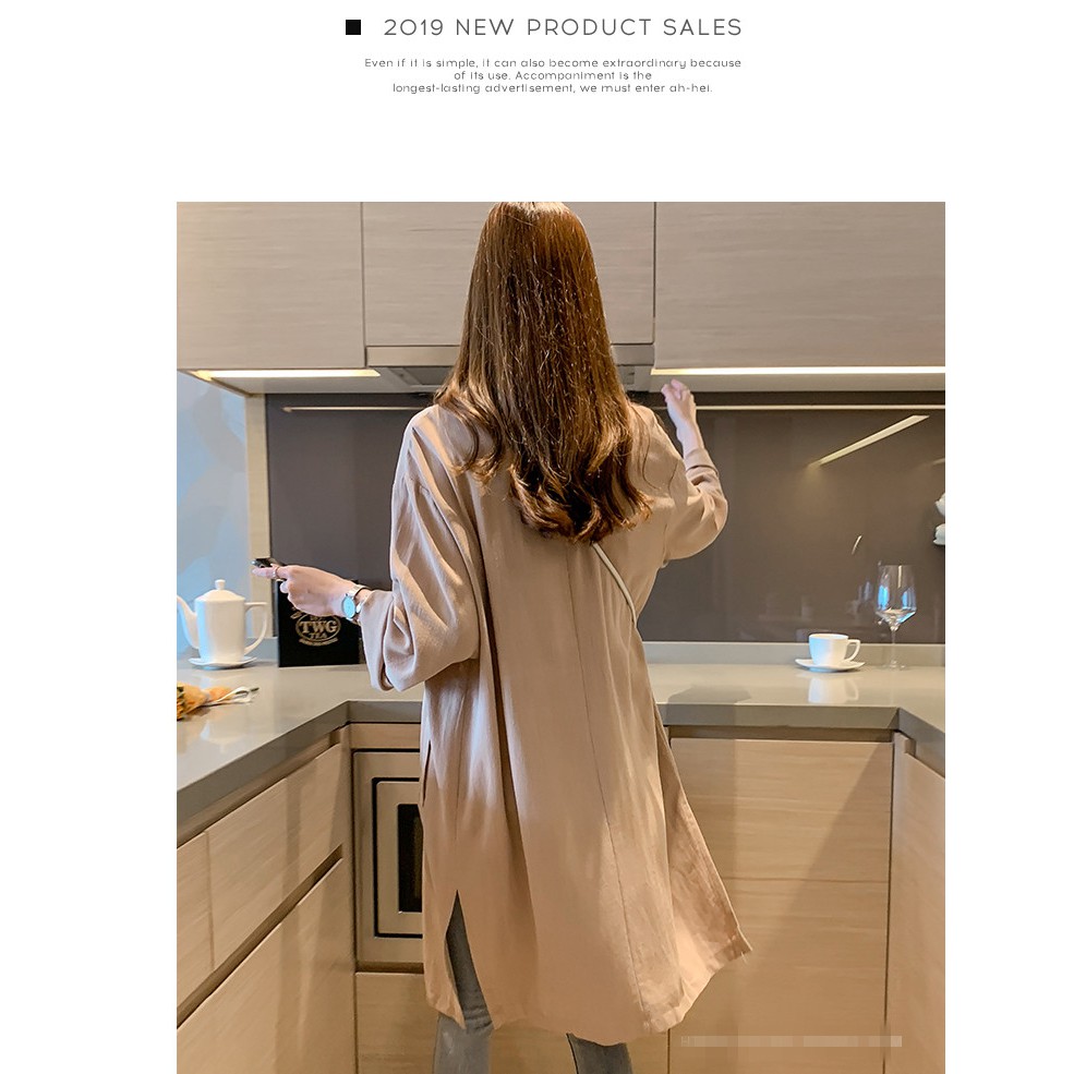 Áo Khoác Tay Dài Dáng Rộng Cổ Bẻ Thời Trang Thanh Lịch Cho Nữ M ~ 4xl | BigBuy360 - bigbuy360.vn
