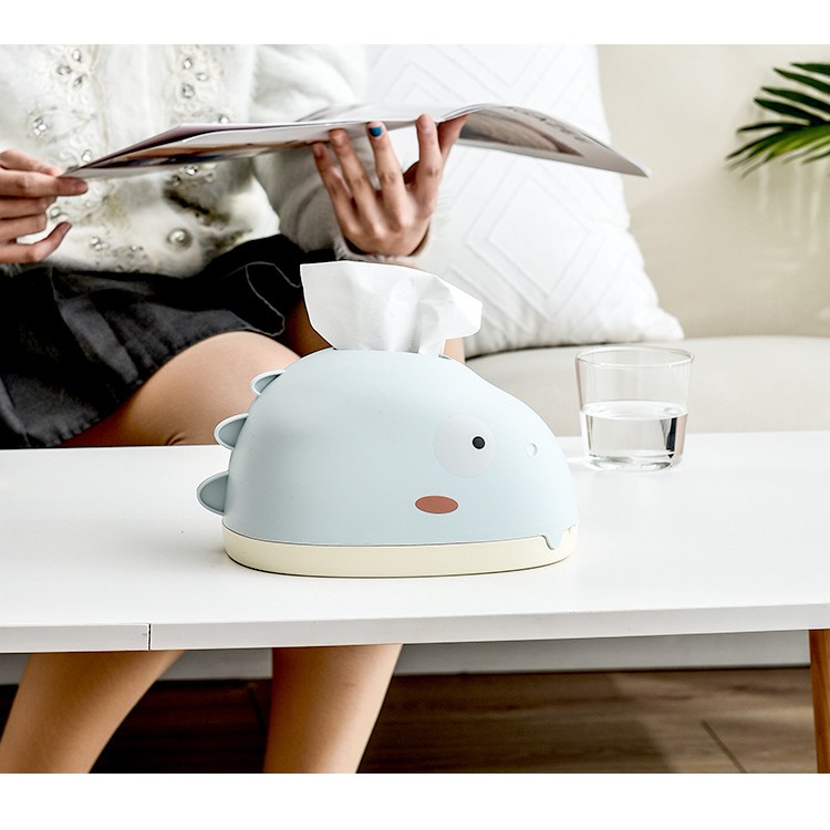 Hộp đựng khăn giấy hình khủng long siêu kute