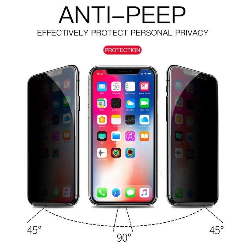 Kính Cường Lực Bảo Vệ Màn Hình Chống Nhìn Trộm Cho iPhone 7 / 6 / 6S / 8 Plus / X / XS / XR / 11 Pro Max