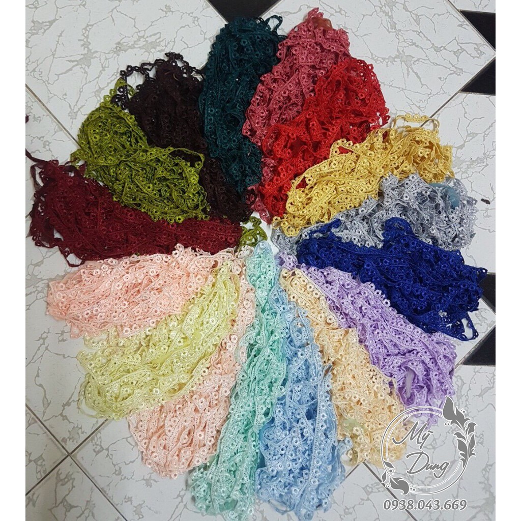 [Nhiều màu] Ren chỉ chữ O 1F (Dây dài 13,5 mét) - MS 697104